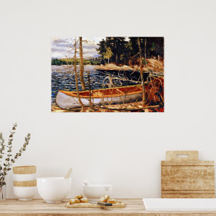 Poster Tom Thomson - A Canoa Tela,