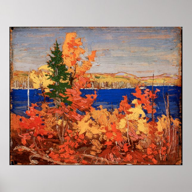 Poster Tom Thomson Autumn Foliage outono 1916 (Frente)