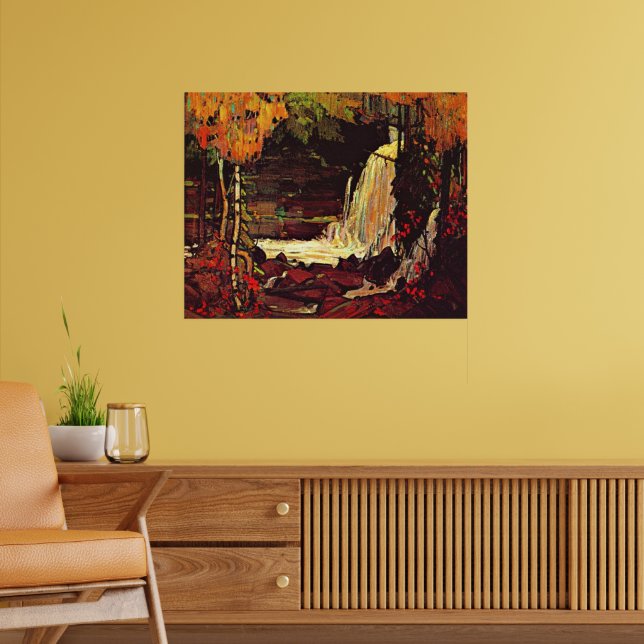 Poster Tom Thomson - Cachoeira na Floresta (Sala de Estar 2)