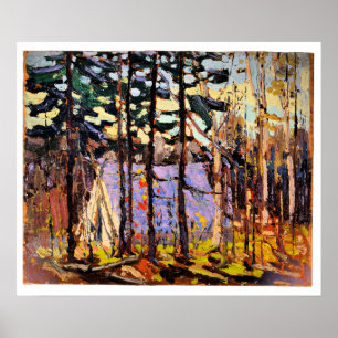 Poster Tom Thomson - Campo de Artista, Lago Canoe