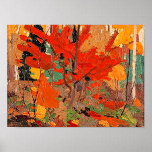 Poster Tom Thomson - outono, outono de 1916