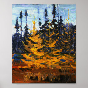 Poster Tom Thomson Painting Tamaracks Selvagem Canadense