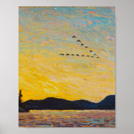 Poster Tom Thomson Painting Vintage - Paisagem Canadiana