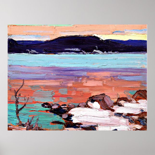 Poster Tom Thomson - Paisagem com neve (Frente)