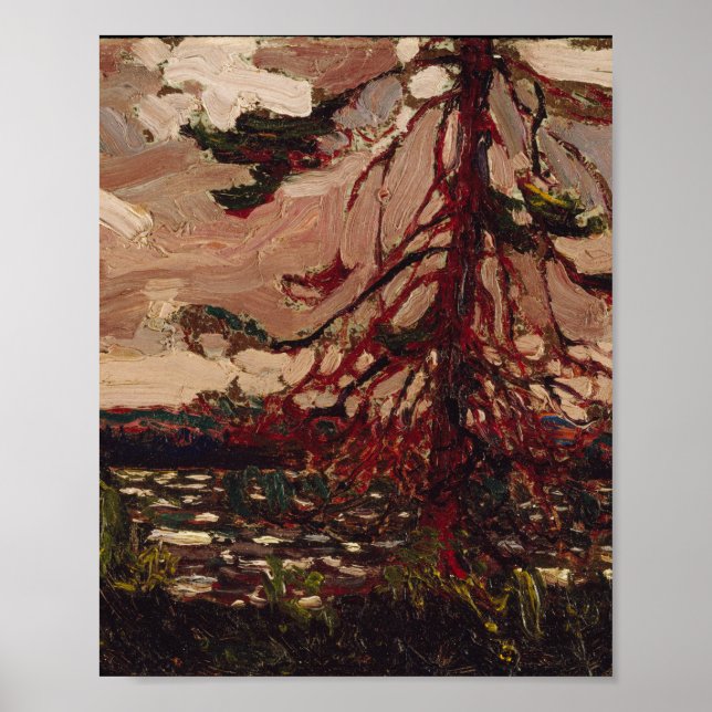 Poster Tom Thomson Pinting Ragged Pine Ontario Landscape (Frente)
