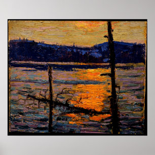 Poster Tom Thomson - Sunset, Lago Canoe