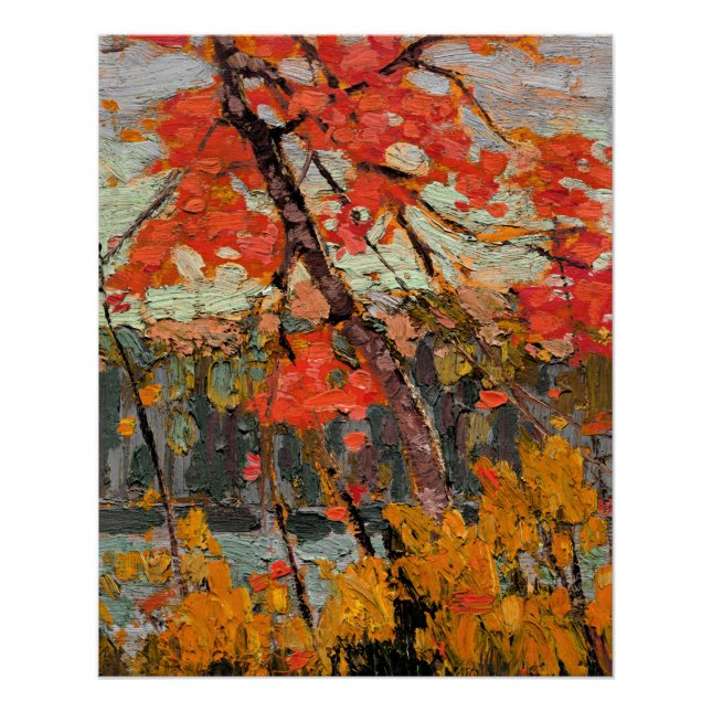 Póster Tom Thomson - Twisted Maple (Frente)