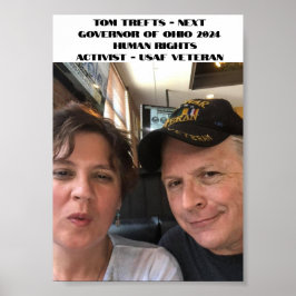 Poster Tom Trefts For Ohio Governador 2024