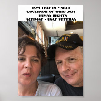 Poster Tom Trefts For Ohio Governador 2024