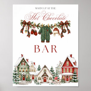 Poster Toma Bar de Chocolate Quente para Chá de Bebê de N