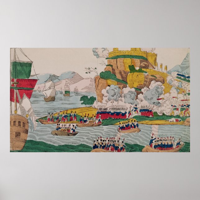 Póster Tomada de Argel pelos Franceses (Frente)