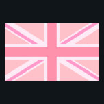 Poster Tomada/Sinalizador rosa da União<br><div class="desc">bandeira da União (também conhecida por bandeira da União),  bandeira britânica de cor rosa.</div>