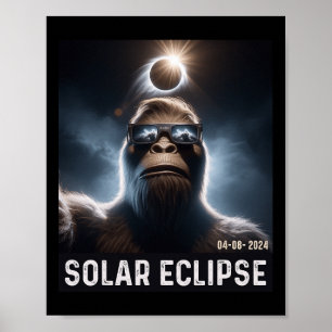 Poster Tomar Uma Selfie Com Óculos Eclipse Solar 2024