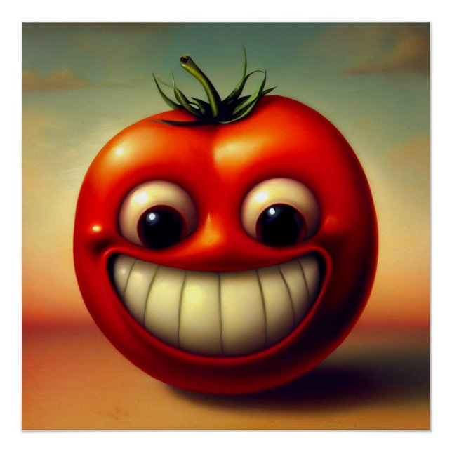 Póster Tomate alegre (Frente)