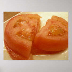 Póster Tomate cortado