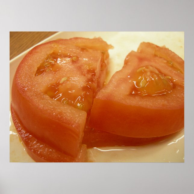 Póster Tomate fatiado (Frente)