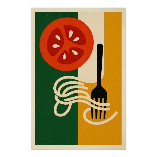 Póster Tomate & Spaghetti – La Dolce Vita (Frente)