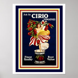 Poster Tomates Cappiello Ad Poster-Cirio 12 x 16