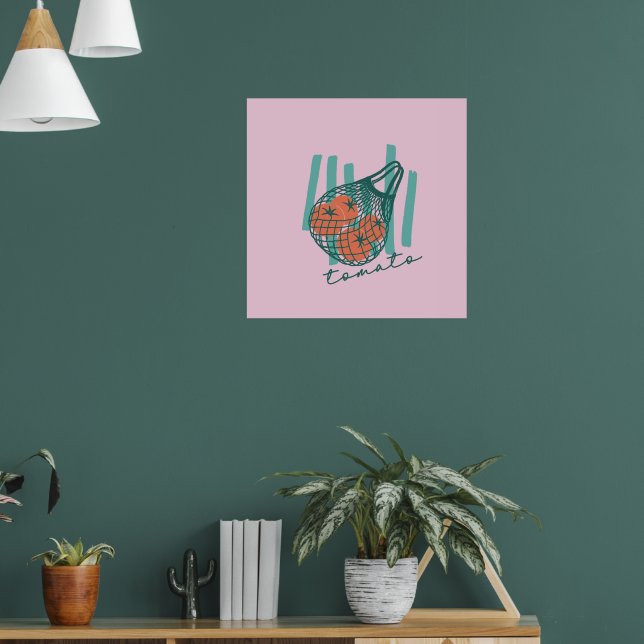 Poster Tomates Caprichosos Mercado de Agricultores Itália (Sala de Estar 1)