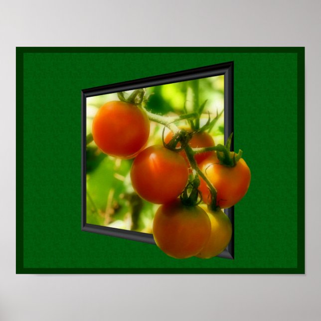 Poster Tomates De Cereja Da Natureza Da Moldura (Frente)