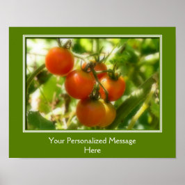 Póster Tomates De Cereja Na Vinha Personalizados