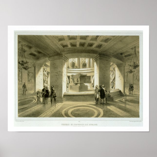 Poster Tomb de Napoleão (1769-1821) em inválidos, de 'P (Frente)