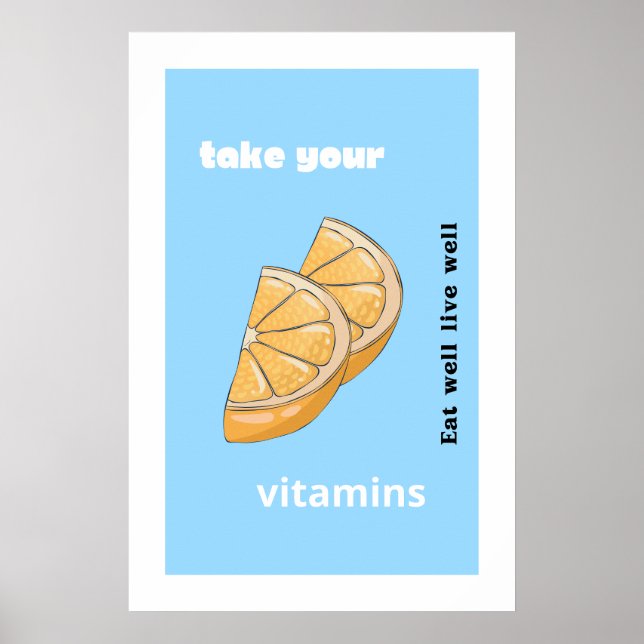 Poster Tome as vitaminas (Frente)