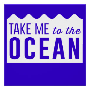 Póster Tome-me ao oceano