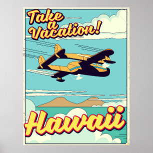 Poster Tome umas férias! Viagem do Havaí