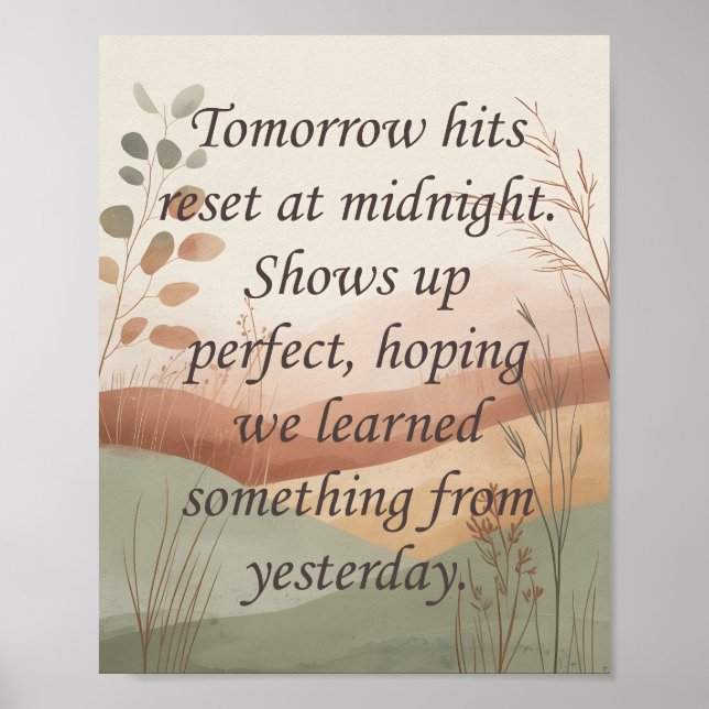 Poster Tomorrows (Frente)