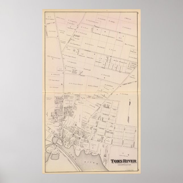 Póster Toms River New Jersey (Frente)