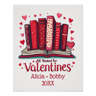 Póster Tonas de Leitura Romântica Presente de Valentim Ac