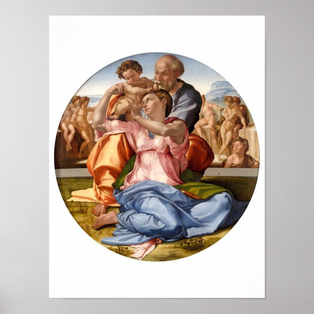 Poster Tondo Doni - Michelangelo Buonarotti (Frente)