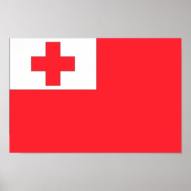 Poster Tonga Flag (Frente)