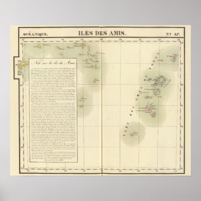 Poster Tonga Oceânia n.o 47 (Frente)