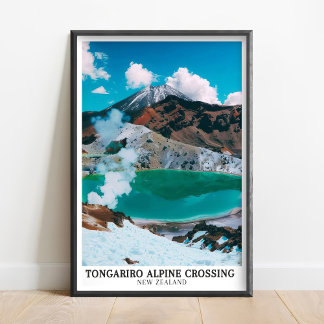 Poster Tongariro Alpine Crossing Art - Tongariro Print 