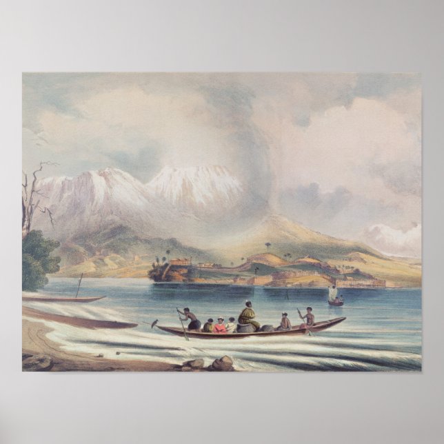 Póster Tongariro Volcano, Nova Zelândia (Frente)