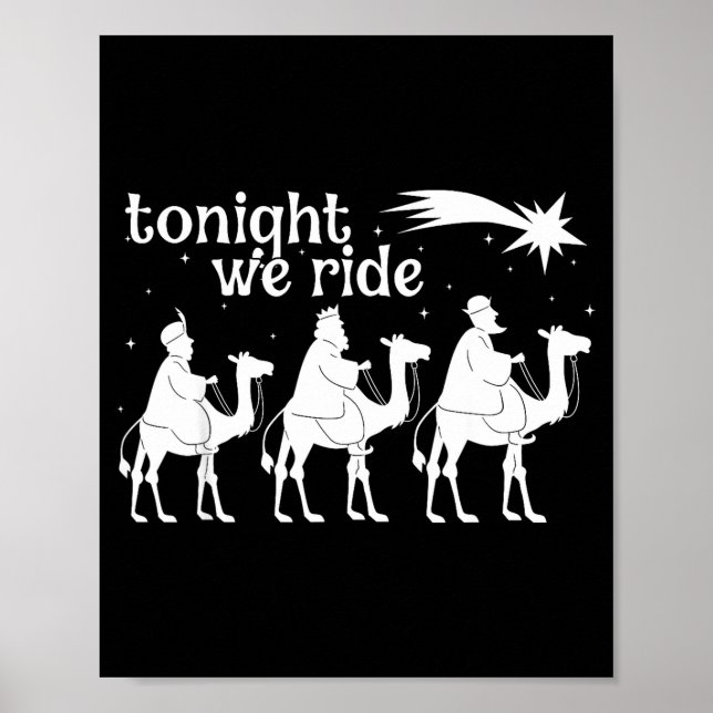 Poster Tonight We Ride Christmas, 3 Wise Men, Christian C (Frente)