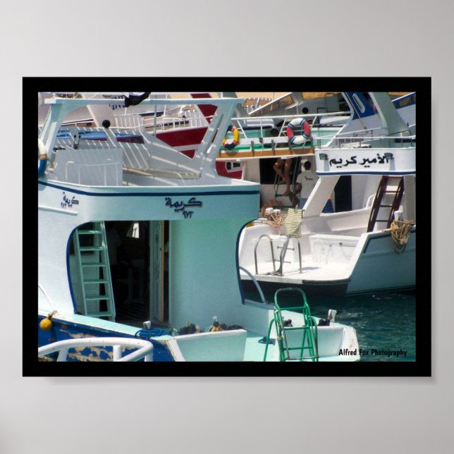 Poster Tons do Litoral de Hurghada (Frente)