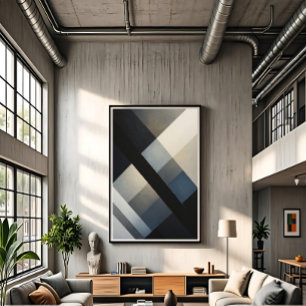 Poster Tons Neutros Abstratos Minimalistas