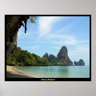 Póster Tonsai Beach-Railay Praia Krabi Tailândia Impressã