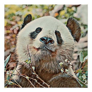 Póster toony panda