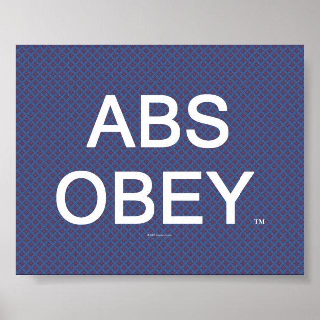 Póster TOP Abs Obey (Frente)