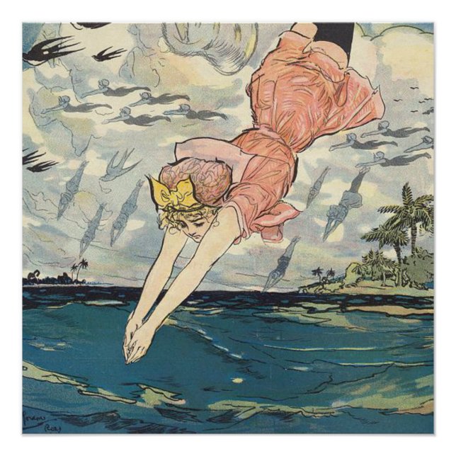 Póster TOP Dive Girl (Frente)