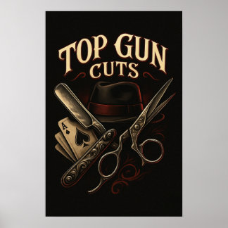 Poster Top Gun Cuts Gangster Logo