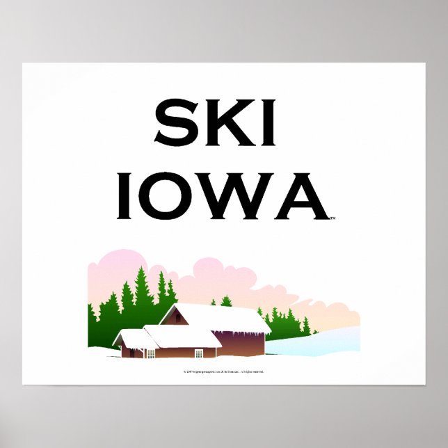 Póster TOP Ski Iowa (Frente)