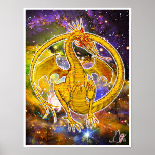 Póster Topaz Cosmic Dragon