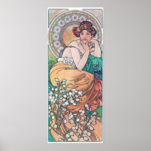 Poster Topaz (Quatro Joias), Alphonse Mucha