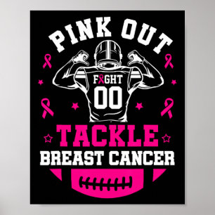 Poster Tópico rosa para combater a conscientização do Can