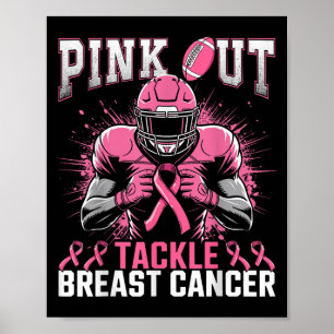Poster Tópico rosa para combater a conscientização do Can